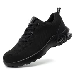 Work Shoes Hollow Breathable Steel Toe Boots Lightweight Safety Work Shoes Anti-slippery For Men Women Male Work Sneaker