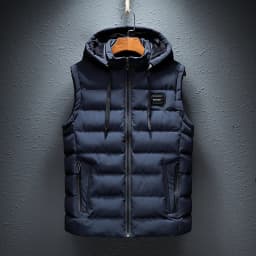 New Hooded Casual Vest Jacket for Men Autumn Winter Warm Sleeveless Jacket Fashion Comfortabel Zipper Waistcoat Plus Size M-6XL