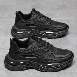VIPOL Four Seasons Thick and height-increasing sports shoes, men's genuine leather mesh casual men's shoes, trendy shoes