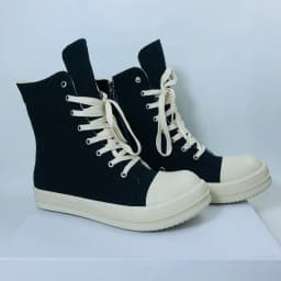 Men High Top Shoes Casual Women Canvas Sneakers Lace Up Zip Luxury High Street  Autumn Flats Designer Walking Shoes
