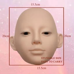 Professional Eyelash Extension Training Head with Skin - like Softness for Lash Technicians Salon use