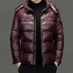 2026 New Arrival Winter Hooded Jacket Sill-like Cotton Jackets Men, Mens Fashion Thicken Warm Parkas Waterproof Winter Coat Male