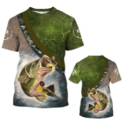 New Fishing T-Shirt Men Tshirt Dog Fish Graphic Clothing O-Collar Oversized Tops Outdoor Sport Apparel Summer for Male Tee Shirt