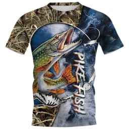 New Fishing T-Shirt Men Tshirt Dog Fish Graphic Clothing O-Collar Oversized Tops Outdoor Sport Apparel Summer for Male Tee Shirt