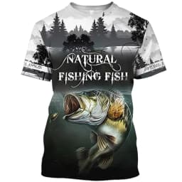 New Fishing T-Shirt Men Tshirt Dog Fish Graphic Clothing O-Collar Oversized Tops Outdoor Sport Apparel Summer for Male Tee Shirt