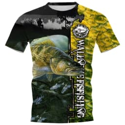 New Fishing T-Shirt Men Tshirt Dog Fish Graphic Clothing O-Collar Oversized Tops Outdoor Sport Apparel Summer for Male Tee Shirt