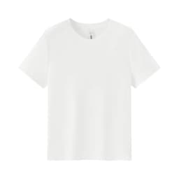Semir Short Sleeve T-Shirt Women Cropped Embroidered Slim Fit Casual 2025 New Summer Basic Round Neck Shoulder Fit Top
