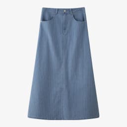 AS AW26 Black pinstripe denim skirt with stretch fashion woman clothes lady wear