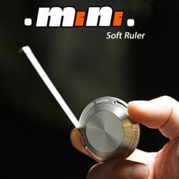 2M Tape Measure Mini Soft Ruler Titanium Keychain