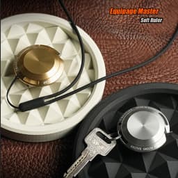 2M Tape Measure Mini Soft Ruler Titanium Keychain