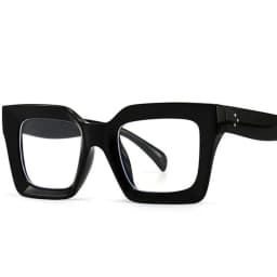 Vintage Oversized Square Anti Blue Light Reading Glasses Women Men Finished Presbyopia Eyeglasses Customized Prescription Glass