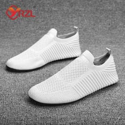 YRZL Loafers Men Soft Driving Moccasins High Quality Flats Male Walking Shoes Breathable Mesh Casual Loafers Slip on Mens Shoes