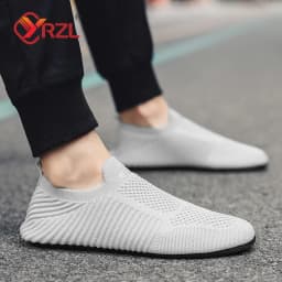 YRZL Loafers Men Soft Driving Moccasins High Quality Flats Male Walking Shoes Breathable Mesh Casual Loafers Slip on Mens Shoes