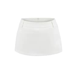 Women's Side Zippers Detail Skort Tailored Mini Skirt With Belt Loops