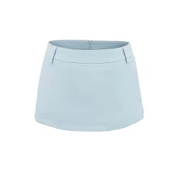Women's Side Zippers Detail Skort Tailored Mini Skirt With Belt Loops