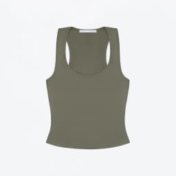 Tank Top with Wide Shoulder Straps, Racerback Tank Top, Sports and Everyday Wear Base Shirt, Trendy High-Elastic Solid Color Tight-Fitting Top, Casual Versatile Tank Top, Slim-Fit Flattering Base Shirt
