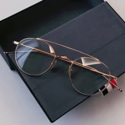Double-beam Round Pure Titanium Glasses Frame TBX101 Men Women Aviator Brand Eyeglasses New York Design Circle Pilot Spectacles