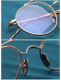 Double-beam Round Pure Titanium Glasses Frame TBX101 Men Women Aviator Brand Eyeglasses New York Design Circle Pilot Spectacles