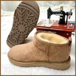 NO-LOGO!!!2025 New Classic mini Snow Boots. Combining Sheepskin and Genuine Leather, Winter Fashionable and Casual Warm Boots