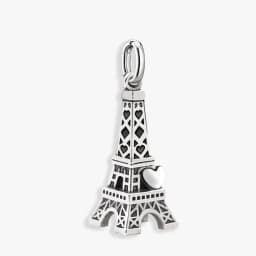 Adjustable 925 Sterling Silver Vintage Pendants Love Heart Tower Charms Beads Fit Original Bracelet Bangles Necklace DIY Jewelry