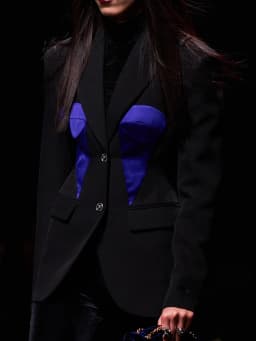 TWOTWINSTYLE Hit Color Slimming Fashion Blazers for Women Lapel Long Sleeves Patchwork Single Breasted Blazer Female Clothes New