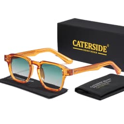 CATERSIDE Fashion Trend Square Men Sunglasses Women Core Insert Temple Luxury Brand Sun Glasses Travel Beach Party Festiva Gifts