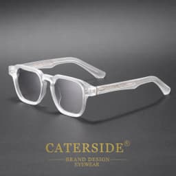 CATERSIDE Fashion Trend Square Men Sunglasses Women Core Insert Temple Luxury Brand Sun Glasses Travel Beach Party Festiva Gifts