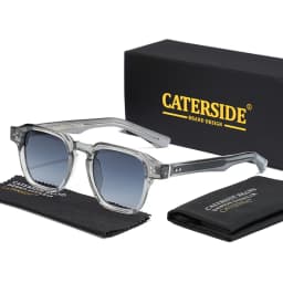 CATERSIDE Fashion Trend Square Men Sunglasses Women Core Insert Temple Luxury Brand Sun Glasses Travel Beach Party Festiva Gifts