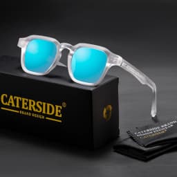 CATERSIDE Fashion Trend Square Men Sunglasses Women Core Insert Temple Luxury Brand Sun Glasses Travel Beach Party Festiva Gifts