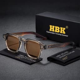 HBK Vintage Fashion Sunglasses Men Brand Gradient Design Sun Glasses Outdoor Sports Party Travel Ideal Choice for Gifts