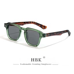 HBK Vintage Fashion Sunglasses Men Brand Gradient Design Sun Glasses Outdoor Sports Party Travel Ideal Choice for Gifts