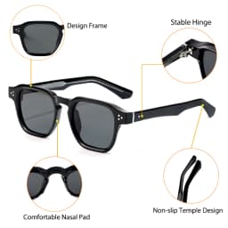 HBK Vintage Fashion Sunglasses Men Brand Gradient Design Sun Glasses Outdoor Sports Party Travel Ideal Choice for Gifts