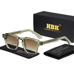 HBK Vintage Fashion Sunglasses Men Brand Gradient Design Sun Glasses Outdoor Sports Party Travel Ideal Choice for Gifts