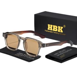 HBK Vintage Fashion Sunglasses Men Brand Gradient Design Sun Glasses Outdoor Sports Party Travel Ideal Choice for Gifts