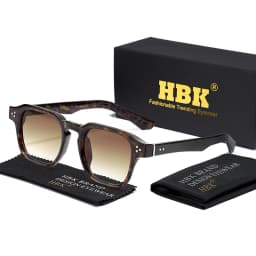 HBK Vintage Fashion Sunglasses Men Brand Gradient Design Sun Glasses Outdoor Sports Party Travel Ideal Choice for Gifts