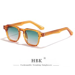 HBK Vintage Fashion Sunglasses Men Brand Gradient Design Sun Glasses Outdoor Sports Party Travel Ideal Choice for Gifts