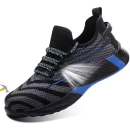 Steel Toe Work Shoes for Men Lightweight Safety Sneakers Comfortable Breathable Anti-Puncture Construction Working Shoes Boots