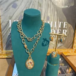 Vintage Jewelry Set Oval Natural Stone Nautical Map Designers Pendants And Necklaces Earrings Antique Gold Color Women Ring 2025