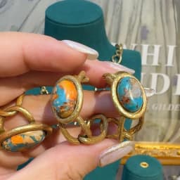Vintage Jewelry Set Oval Natural Stone Nautical Map Designers Pendants And Necklaces Earrings Antique Gold Color Women Ring 2025