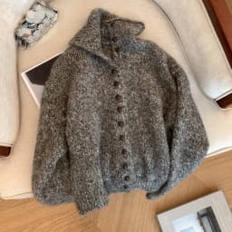 Women's Turtleneck Cardigan Sweater Y2k Vintage 2000s Jumper Knitwear Long Sleeves Korean Soft Cozy Sweater Autumn Winter 2025