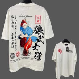 JAPAN BUSHIDO Anime Printed Men T-shirt City Fitness Training Sportswear Loose Casual Crewneck Men's T Shirts Couples Cotton Tee