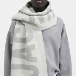 Luxury Brand 100% Wool Warm Scarf For Women Design Winter Men Shawl Wrap Pashmina 2025 Letter Female Bufanda Echarpe Foulard