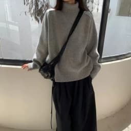 Turtleneck Women Wool Sweater Long Sleeve Casual Loose Cashmere Pullover Knitted Fashion Basic Top Oversized Warm Quality Jumper