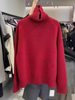 Turtleneck Women Wool Sweater Long Sleeve Casual Loose Cashmere Pullover Knitted Fashion Basic Top Oversized Warm Quality Jumper