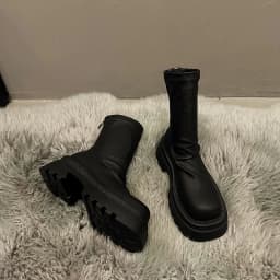 Autumn Winter Slim Women Knee High Boots Female Platform Thick Bottom Long Booties Zapatos De Mujer