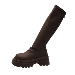 Autumn Winter Slim Women Knee High Boots Female Platform Thick Bottom Long Booties Zapatos De Mujer