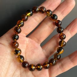 10mm 12mm Big Piebald Amber Bracelet Wholesale New Round Defect Stone Diy Trendy Women Baltic Genuine Ambre Natural Jewelry Gift