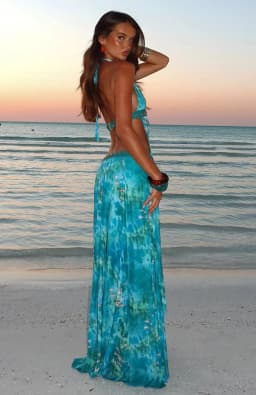 CHNMR Elegant Leopard Print Long Dress Women Halter Backless Maxi Dresses 2026 Summer Nightclub Party Female Vestidos for Beach