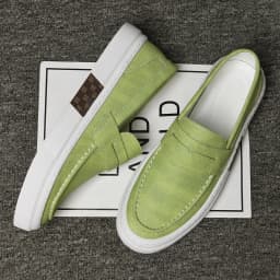 Designer Brand Men's Loafers Green Casual Shoes Men's Lightweight Soft Soled Walking Flat Shoes Brown Luxury Sneakers for Men