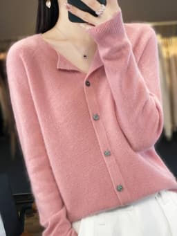 Long Sleeve 100% Merino Wool Sweaters Spring Autumn Women O-Neck Knitwear Tops Clothing Fashion Basic Tops